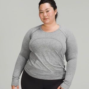 Swiftly tech long sleeve shirt 2.0 color slate size 2